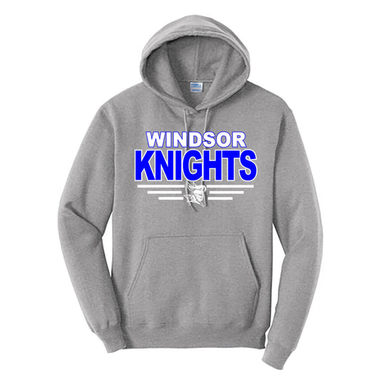 Windsor - Windsor Knights Stripes Knight - Athletic Heather (Tee/Hoodie/Sweatshirt) - Southern Grace Creations
