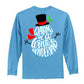Winter Wonderland Tee - Long Sleeve Aqua - Southern Grace Creations