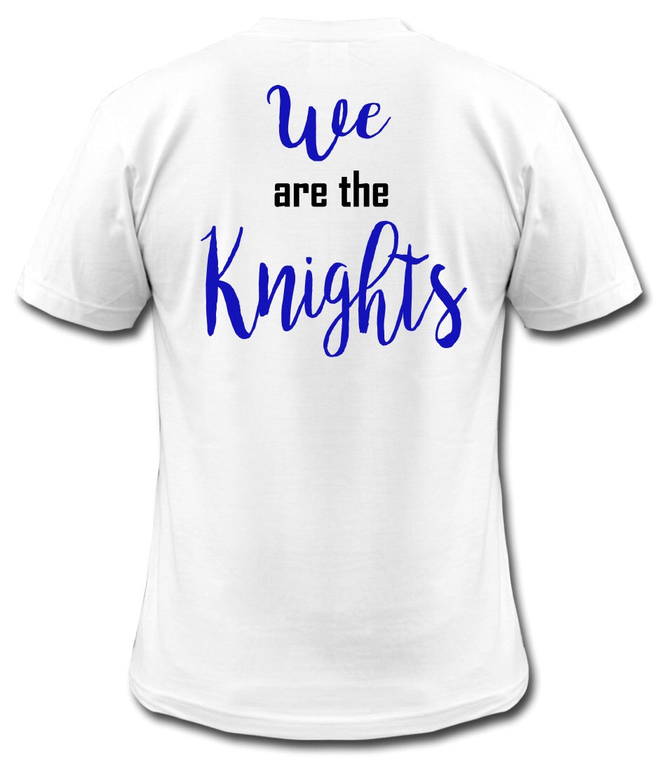 windsor - we are the knights (script font) - white (Tee/Hoodie/Sweatshirt) - Southern Grace Creations